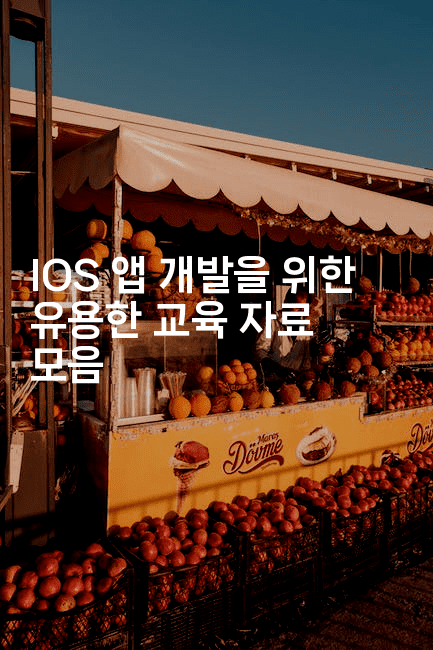 IOS 앱 개발을 위한 유용한 교육 자료 모음2-스위프리