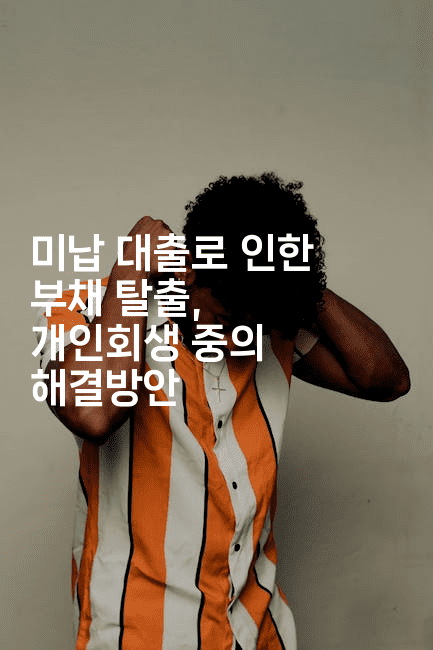 미납 대출로 인한 부채 탈출, 개인회생 중의 해결방안-스위프리